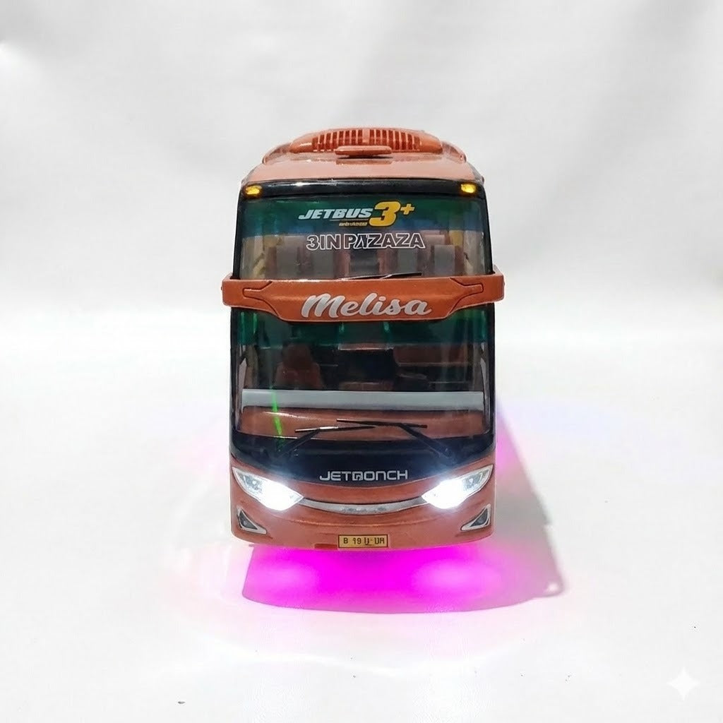 Miniatura Ônibus Jetbus 3+ SHD "Melisa" - Edição Neon Light - Escala 1/24 (Controle Remoto)